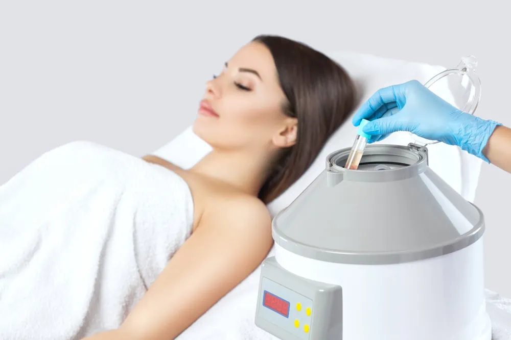 A Woman is Receiving PRP Therapy in Albuquerque, NM at Nuyu Med Spa