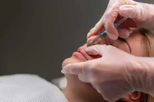 Lip hydration filler treatment for aging lips at NUYU Med Spa Albuquerque NM