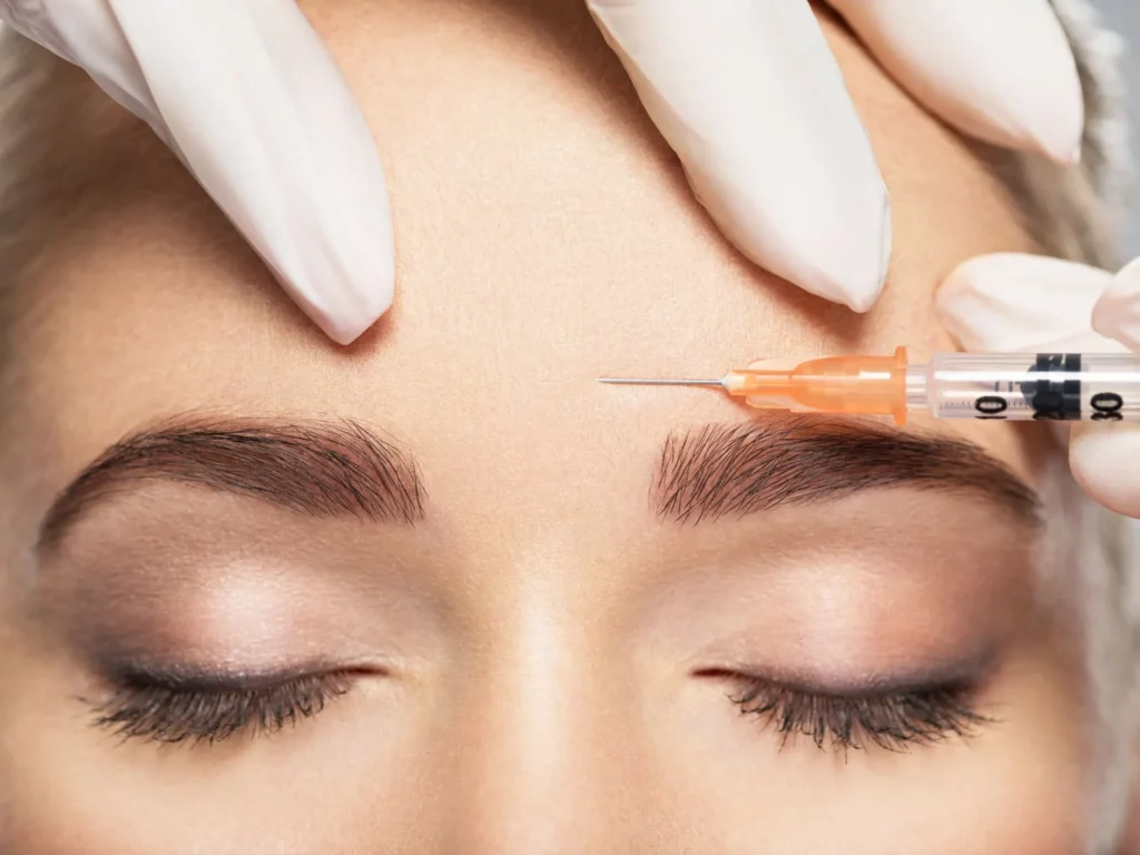 Lady Receiving Botox Treatment in Albuquerque by Nuyu Med Spa